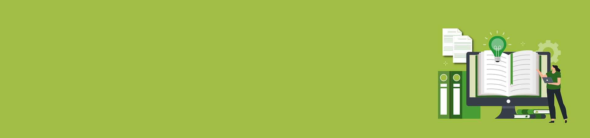 Graphic showing an online library